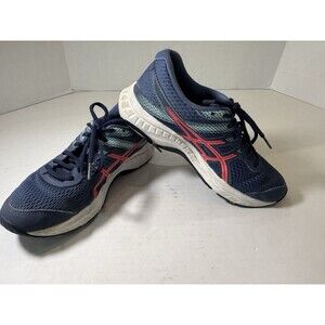 Asics Womens Gel-Contend Running Shoes Sneakers Grand Shark/Pink Glo Size 7